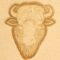 Bison tete Ajout d'un matoir 3D