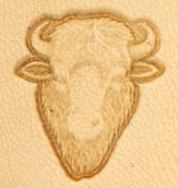 Bison tete Ajout d'un matoir 3D
