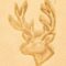 cerf tete Ajout d'un matoir 3D